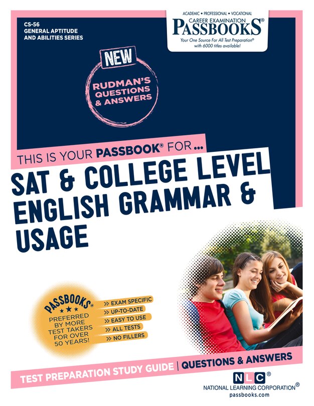 Sat & College Level English Grammar & Usage (cs-56): Passbooks Study Guide