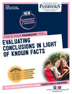 Front cover_Evaluating Conclusions In Light Of Known Facts (cs-69)