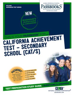 Couverture_California Achievement Test – Secondary School (CAT/S) (ATS-101C)