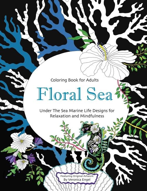 Front cover_Floral Sea Adult Coloring Book