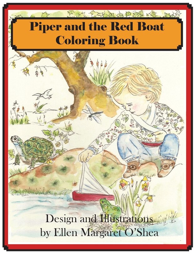 Couverture_Piper and the Red Boat Coloring book