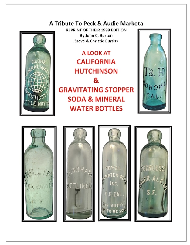 Front cover_California Hutchinson & Gravitating Stopper Soda & Mineral Water Bottles