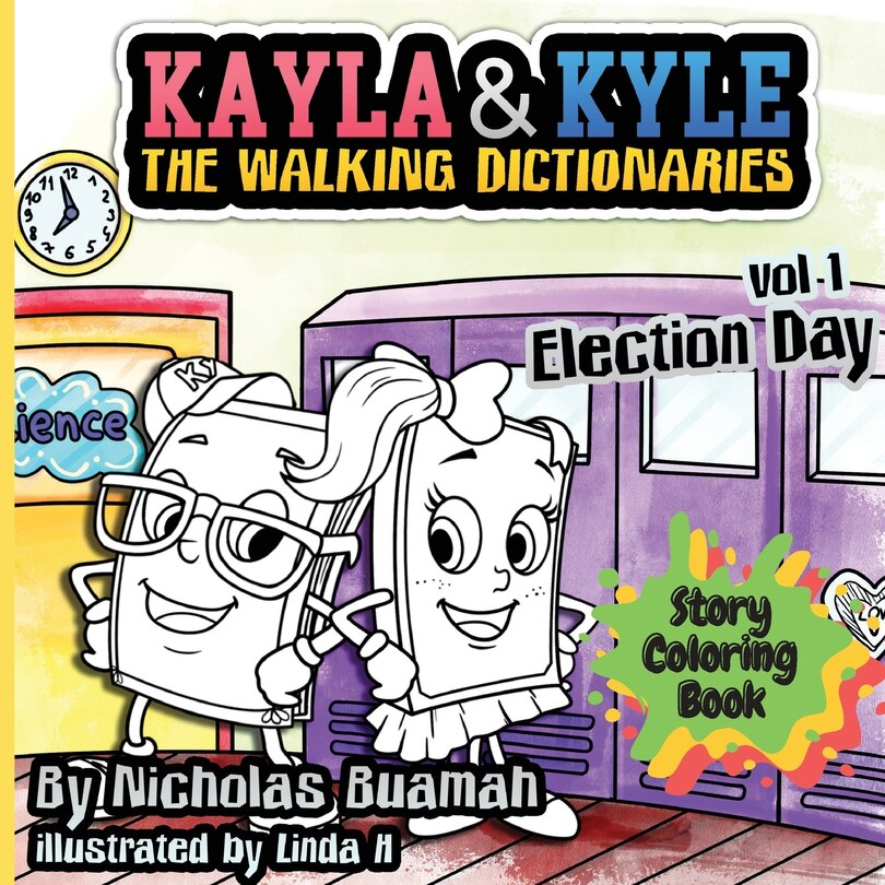 Couverture_Kayla and Kyle Story Coloring Book - Election Day