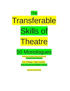 Front cover_The Transferable Skills of Theatre 50 Monologues