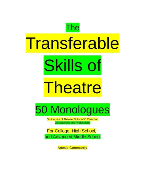 Front cover_The Transferable Skills of Theatre 50 Monologues