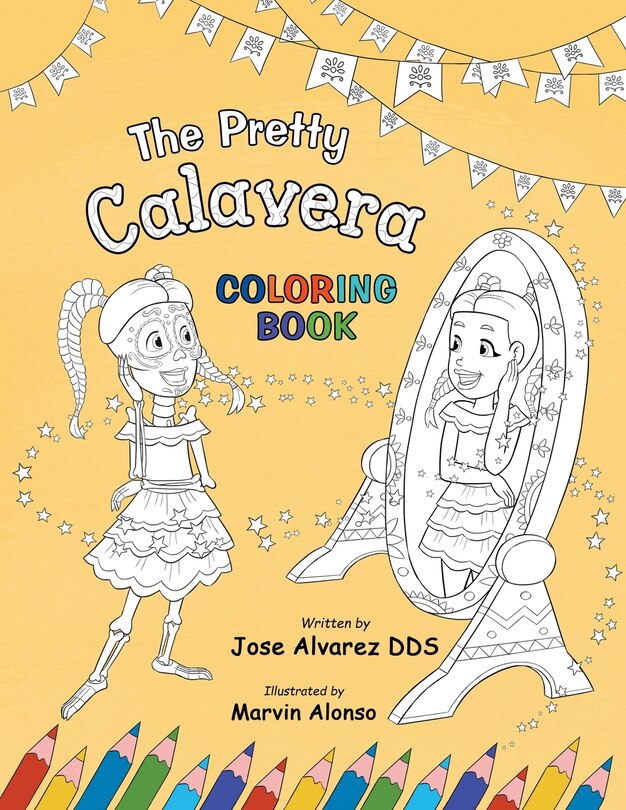 Front cover_The Pretty Calavera Coloring Book