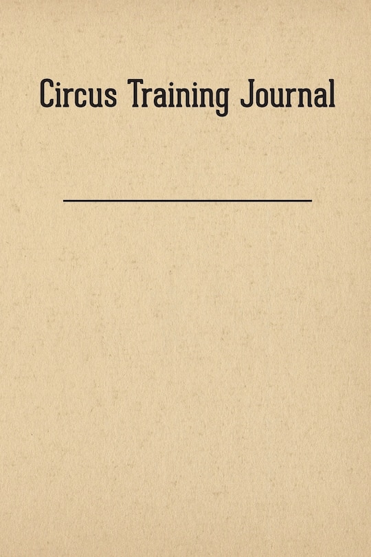 Front cover_Circus Training Journal