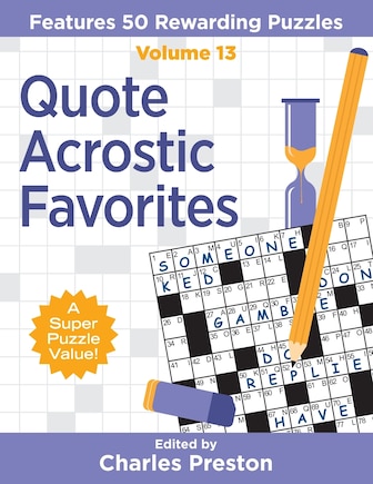 Quote Acrostic Favorites: Features 50 Rewarding Puzzles