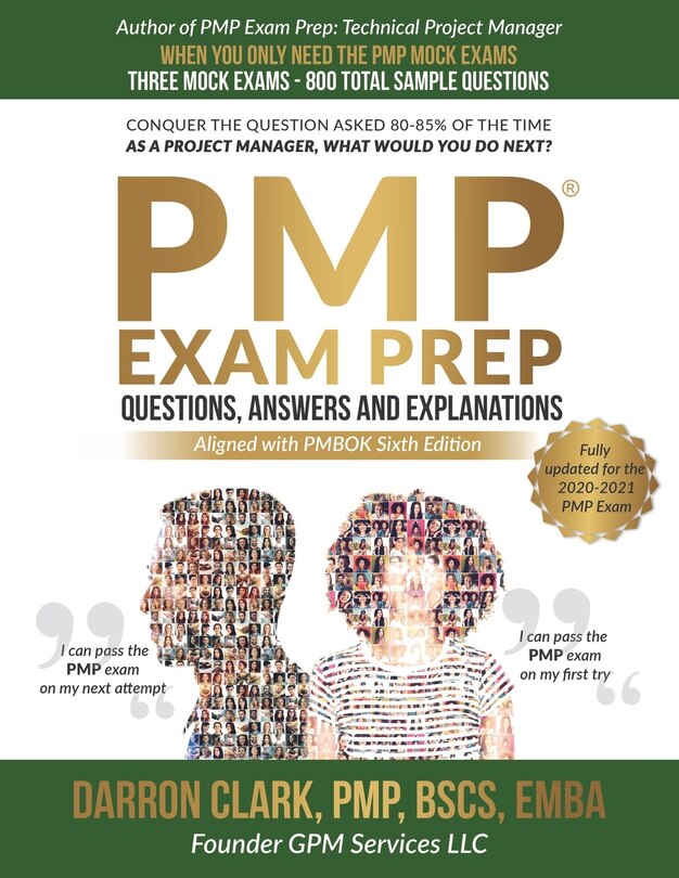Front cover_PMP(R) Questions, Answers and Explanations Updated for 2020-2021 Exam