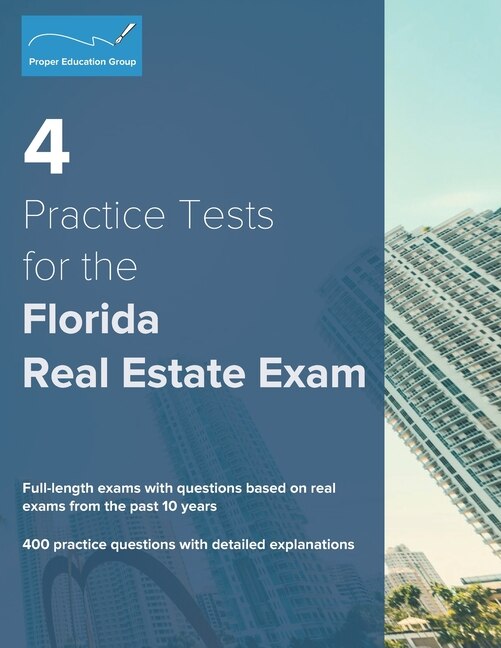 Couverture_4 Practice Tests for the Florida Real Estate Exam