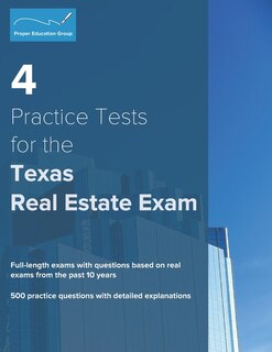 Front cover_4 Practice Tests for the Texas Real Estate Exam
