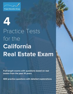 Front cover_4 Practice Tests for the California Real Estate Exam