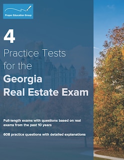 Couverture_4 Practice Tests for the Georgia Real Estate Exam