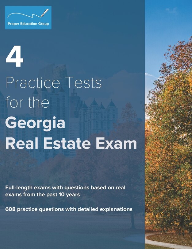 Couverture_4 Practice Tests for the Georgia Real Estate Exam