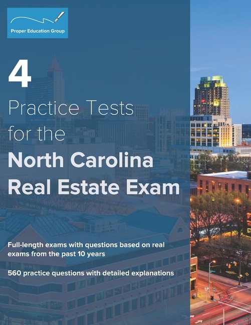 Front cover_4 Practice Tests for the North Carolina Real Estate Exam