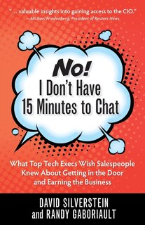 Front cover_No! I Don't Have 15 Minutes to Chat