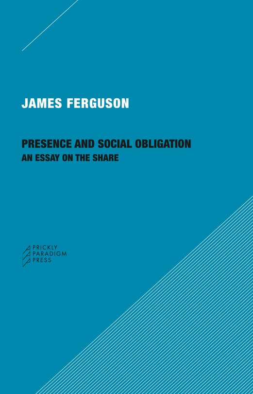 Front cover_Presence And Social Obligation