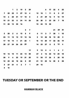 Front cover_Tuesday or September or The End