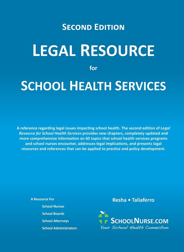 Couverture_LEGAL RESOURCE for SCHOOL HEALTH SERVICES - Second Edition - HARD COVER