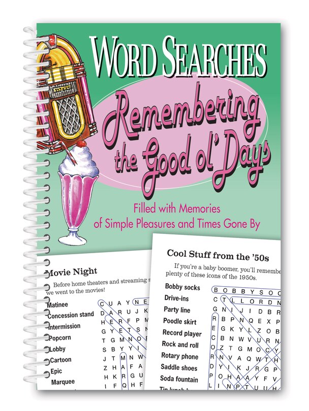 Front cover_Word Searches Remembering the Good Ol' Days