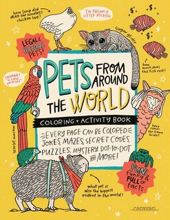 Front cover_PETS from around the WORLD Coloring + Activity Book