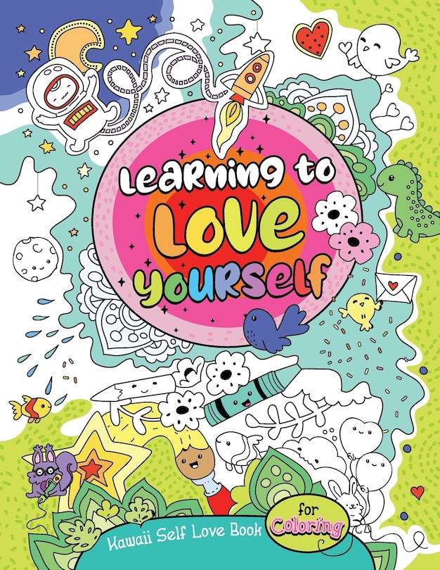Front cover_Kawaii Self Love Book for Coloring