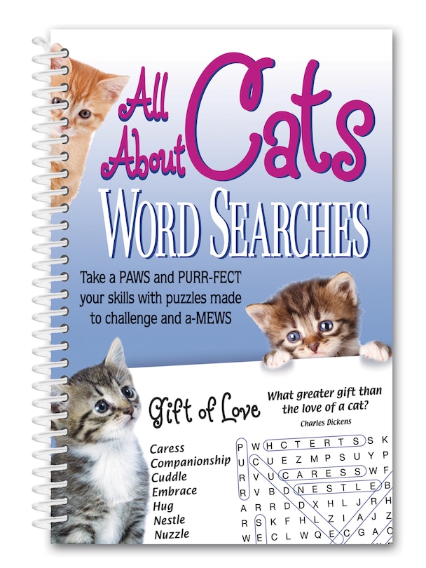 Front cover_All about Cats Word Searches