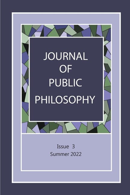 Front cover_Journal of Public Philosophy