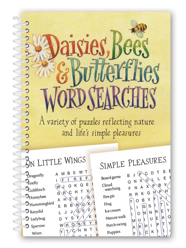 Front cover_Daisies, Bees & Butterflies Word Searches