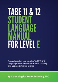 Couverture_Tabe 11 And 12 Student Language Manual For Level E