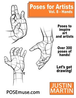 Couverture_Poses for Artists Volume 8 Hands