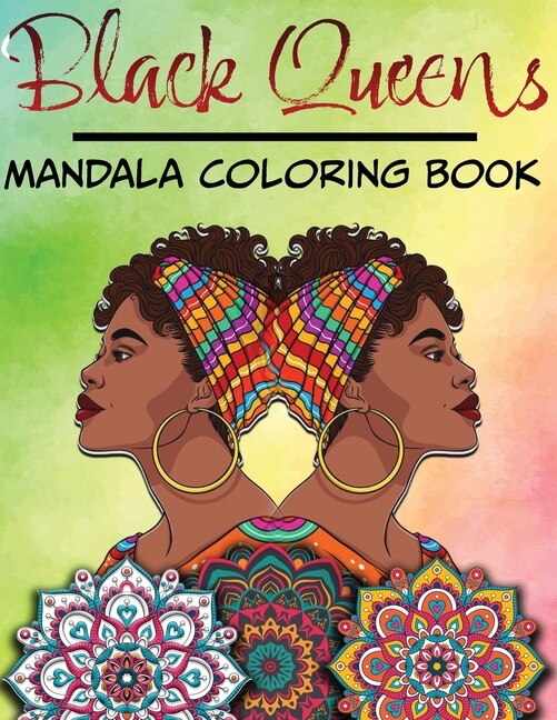 Front cover_Black Queens - Mandala Coloring Book