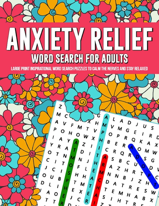 Couverture_Anxiety Relief Word Search Puzzles For Adults