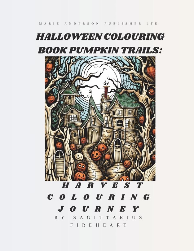 Front cover_Halloween Coloring book Pumpkin Trails