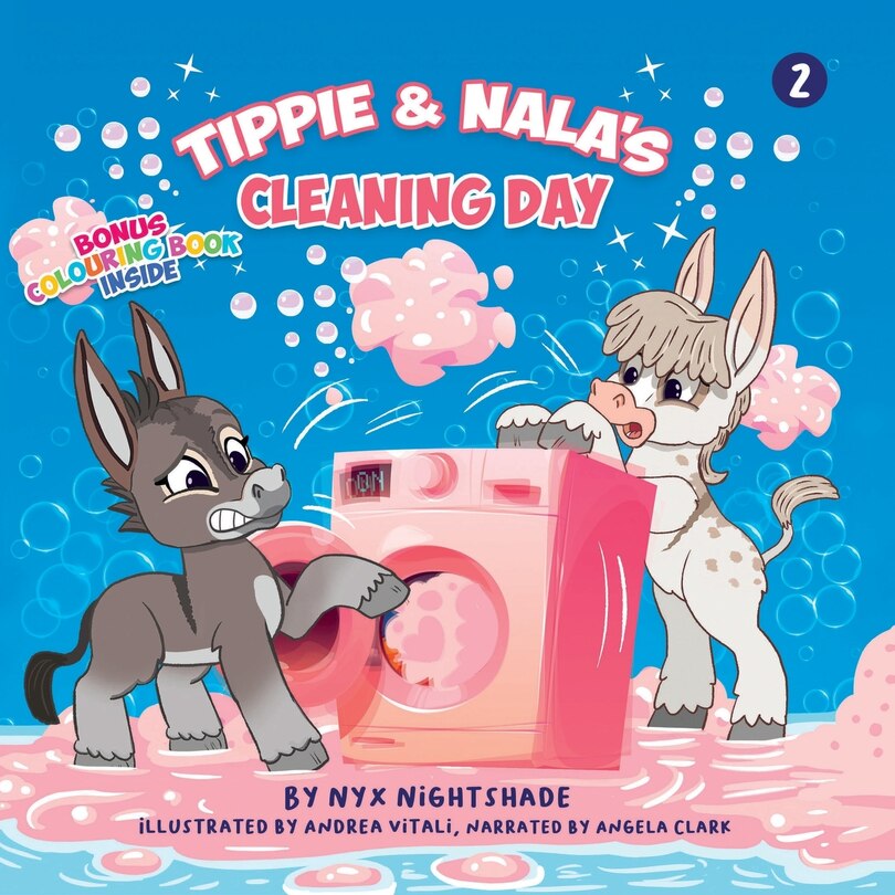 Couverture_Tippie & Nala's Cleaning Day Bonus Colouring Book Inside