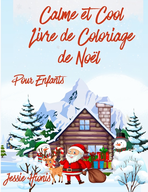 Couverture_Calme & Cool, Livre de Coloriage de Noël Pour Enfants