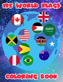 Front cover_195 World Flags Coloring Book