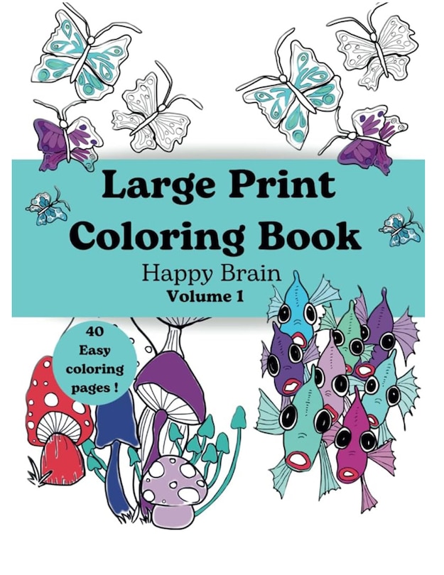 Front cover_Large Print Colouring Book -