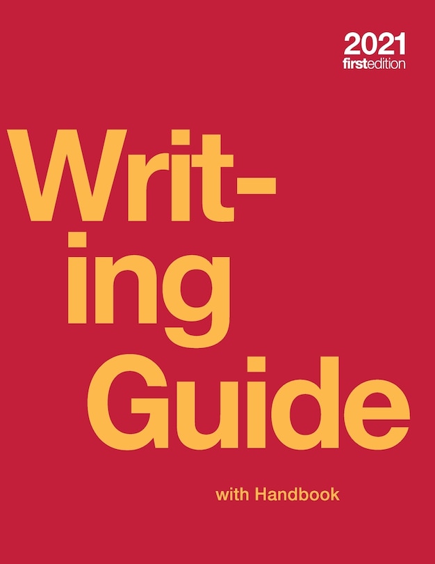 Couverture_Writing Guide with Handbook (paperback, b&w)