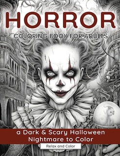 Front cover_Horror Coloring Book for Adults