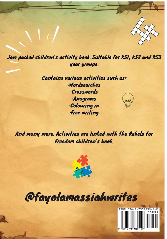 Front cover_Rebels for Freedom Children's Activity Book