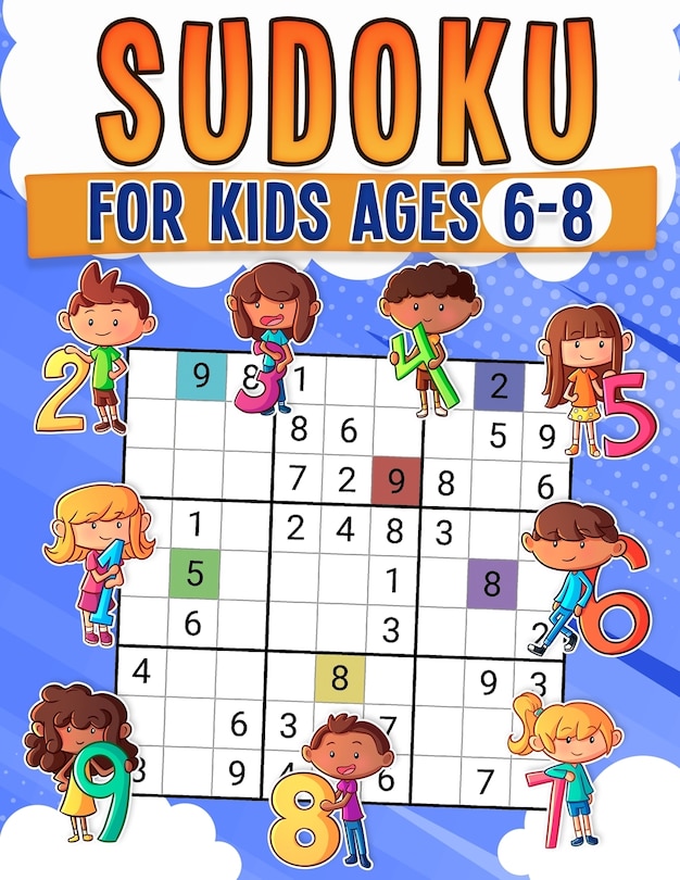Front cover_Sudoku For Kids Ages 6-8
