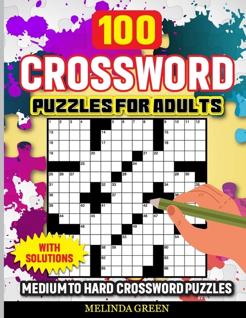 Front cover_100 Crossword Puzzles For Adults