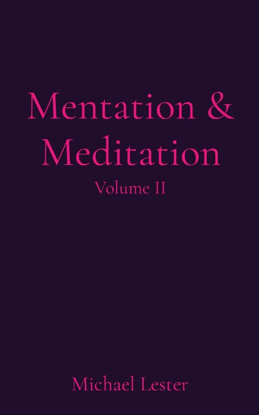 Front cover_Mentation & Meditation
