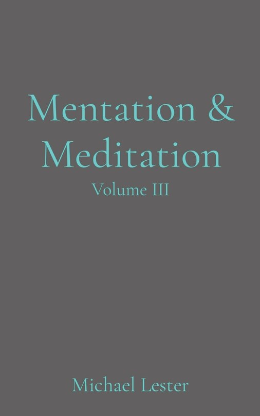 Front cover_Mentation & Meditation