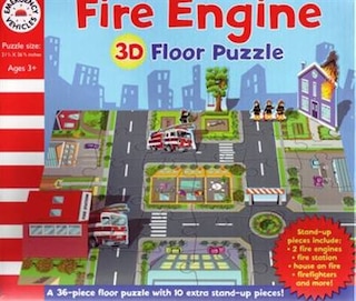 Fire Engine 3d Floor Puzzle