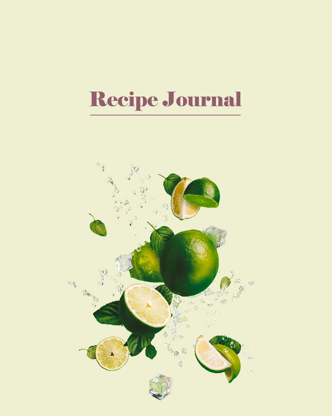 Front cover_Recipe Journal - Limes & Ice