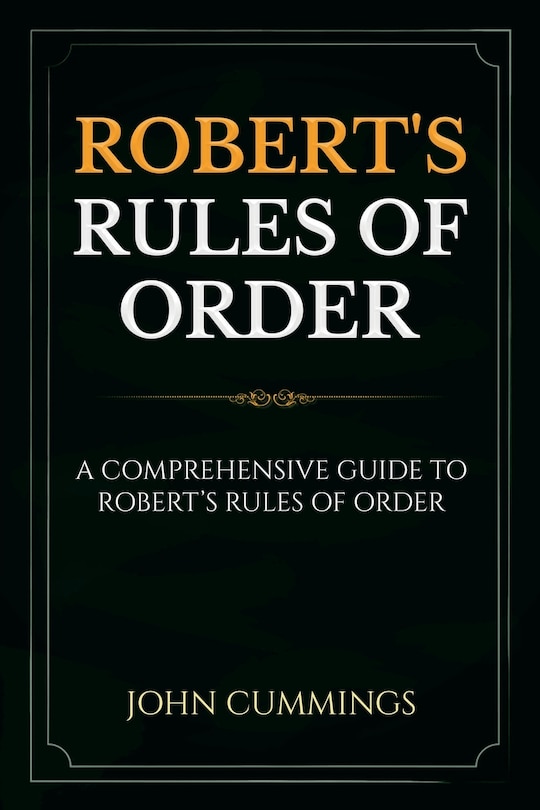 Front cover_Robert's Rules of Order