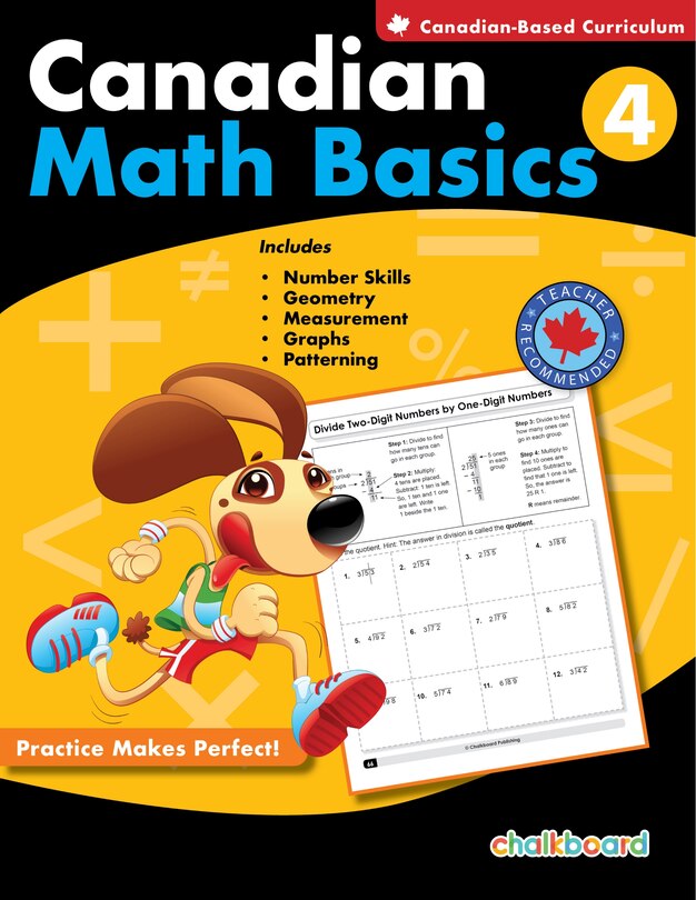 Front cover_Canadian Math Basics Grade 4
