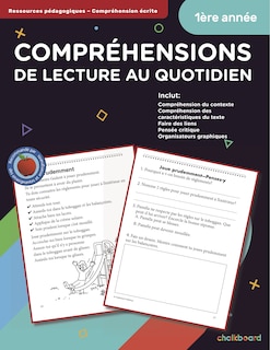 Front cover_Canadian French Daily Reading Comprehension Grade 1
